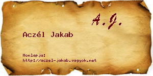 Aczél Jakab névjegykártya
